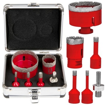 WIERTŁA DIAMENTOWE OTWORNICE DO GRESU PŁYTEK 6-68MM