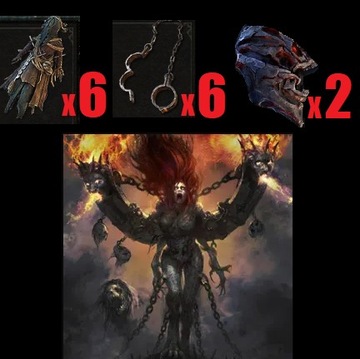 Torment Andariel 6x Dolls + 6x Shackles + 2x Stygian Stone Diablo 4 Sezon 4