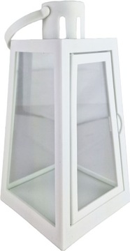 Фонарь с ручкой Садовый фонарь Пустой открывающийся декоративный белый