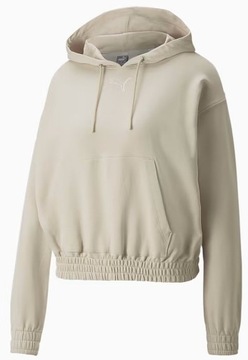 Bluza damska Puma Her Hoodie r.L z kapturem beżowa