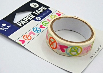 DEKORACYJNA TAŚMA SAMOPRZYLEPNA PAPIEROWA OZDOBNA