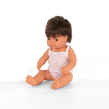 Lalka Miniland 38 cm chłopczyk Europejczyk brunet