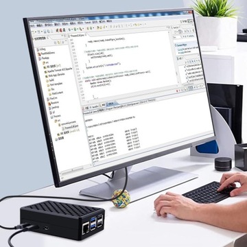 Комплект Raspberry Pi5 8 ГБ ОЗУ + карта на 64 ГБ + алюминиевый корпус, блок питания.