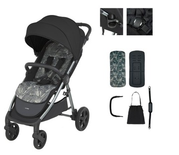 ESPIRO WAVE 310 DEEP NIGHT WÓZEK SPACEROWY KUBEK TORBA STROLLER PASEK