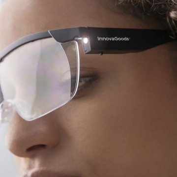 Okulary POWIĘKSZAJĄCE Precyzyjne LUPA Nagłowna Oświetlenie LED INNOVAGOODS