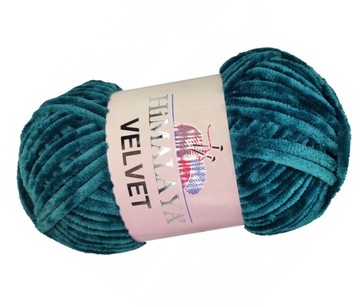 Włóczka Himalaya Velvet 90048 Zielony Szmaragdowy 120m 100g