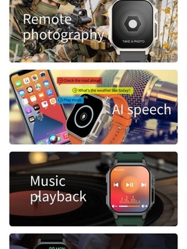 AMOLED Smart Watch 2024 Bluetooth-соединение NFC Спортивный монитор здоровья Водонепроницаемый