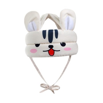 Защитный шлем для детей Портативный, пенопластовая подушка, защищающая голову от падения, бежевый.