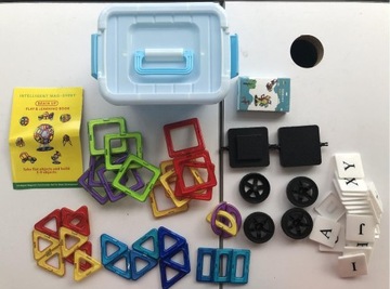 ZABAWKA KLOCKI MAGNETYCZNE MAGICAL MAGNET ZABAWKI PREZENT DLA DZIECI