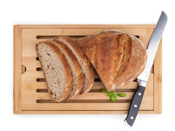 БОЛЬШАЯ РАЗДЕЛОЧНАЯ ДОСКА ДЛЯ ХЛЕБА БАМБУКОВАЯ BREAD Banquet 5650