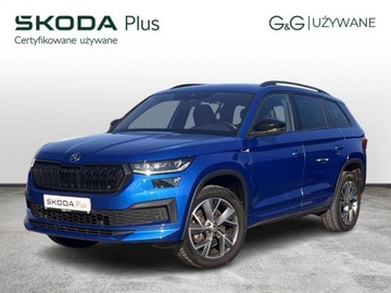 Skoda Kodiaq I SUV Facelifting 2.0 TDI SCR 200KM 2024 Skoda Kodiaq Kodiaq Sportline 2.0 TDI 200 KM 4x4 DSG Matrix LED Navi ACC