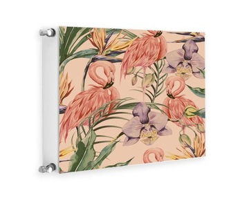 MAGNETYCZNA OSŁONA NA KALORYFER 60x60 FLAMINGI FOTOTAPETA