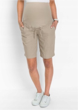 46 Bonprix _MS ЛЬНЯНЫЕ ШОРТЫ ДЛЯ МАТЕРИНСТВА