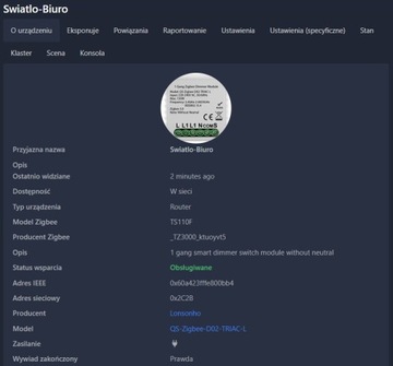 Световой модуль MINI DIMMER 1 цепь ZigBee TUYA Home Assistant #без N