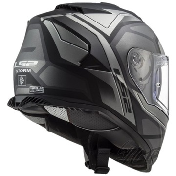 KASK MOTOCYKLOWY LS2 FF800 STORM II FASTER MATT TITANIUM ROZMIAR L