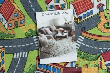 ANTYPOŚLIZGOWY DYWAN DZIECIĘCY 95x133 szary #AW013