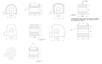 FIAT TIPO РЕЗИНОВЫЙ ПЕРЕДНИЙ СТАБИЛИЗАТОР