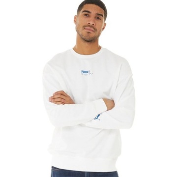 PUMA Classic Crew White Bluza Męska - XL