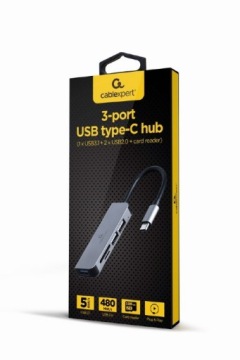 GEMBIRD 3-ПОРТОВЫЙ USB-ХАБ ТИПА C (USB 3.1 + USB 2.