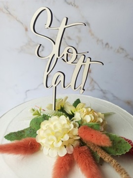 Топпер для торта из фанеры 