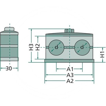 STAUFF - RS D II 15Ø Хомут для труб 81509016