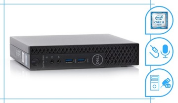 Мини-компьютер Dell Optiplex 3060 Tiny I3 8GEN 16 ГБ новый 256SSD Win11