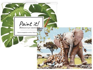 Malowanie po numerach Paint it! safari 40x50 cm