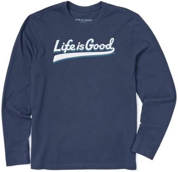 Męski T-shirt z Długim Rękawem "Live Is Good" - Styl i Komfort rozmiar XXL