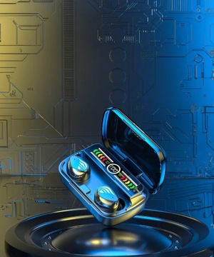 БЕСПРОВОДНЫЕ НАУШНИКИ-ВКЛАДЫШИ BLUETOOTH 5.1 С МИКРОФОНОМ + POWERBANK