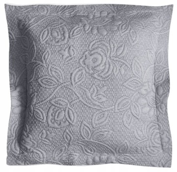 Poszewka 40x40 do narzuty Flower Greno stalowa