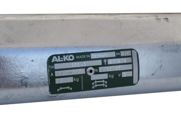Нетормозная ось 750кг AL-KO A-1180mm C-1560mm 4x100 неизвестные прицепы