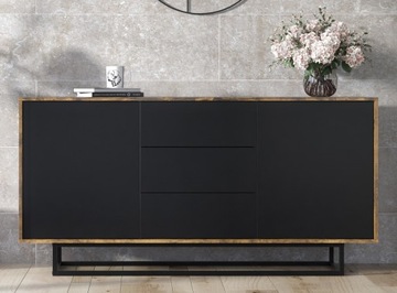 ЛОФТ ПРОМЫШЛЕННЫЙ ШКАФ МАТОВЫЙ ЧЕРНЫЙ LFT101