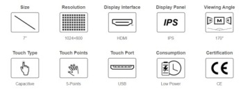 Сенсорный экран B - TFT LCD емкостной 7 торгов