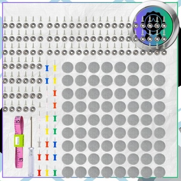 Zestaw Naprawczy Do Podsufitki Samochodowej 100szt Nity Pinezki Śrubokręt