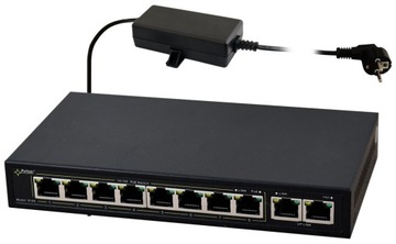 SWITCH POE PULSAR S108 10 PORTÓW do 8 KAMER IP