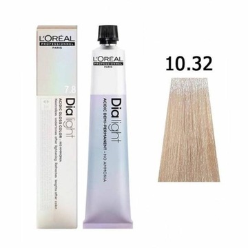 Loreal Dia Light farba do włosów bez amoniaku 10.32 50ml