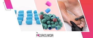 10 абразивных подушечек CAPS для ножей для педикюра с резиновой основой 16 мм 120