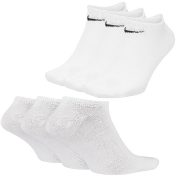 Nike ponožky ponožky biele členkové ponožky SX2554-101 L