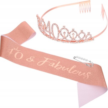 Повязка на голову к 40-летию с короной