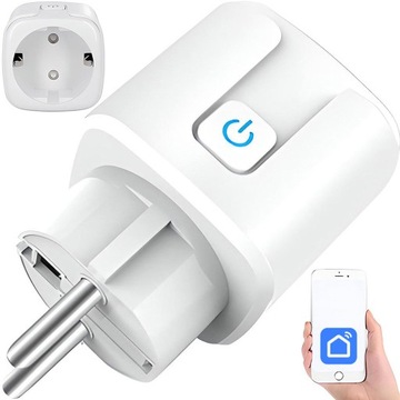 GNIAZDKO INTELIGENTNE WiFi 16A SMART MIERNIK MOCY PROGRAMATOR WATOMIERZ
