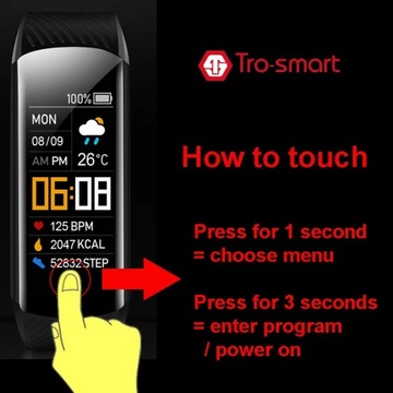 C5S Color Screen Smart Bracelet Bluetooth Sports Pedometer Heart Rate Blood