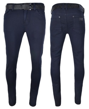 Spodnie męskie jeans GRANAT klasyczne casual r.30