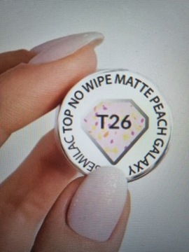 T26 Semilac Top No Wipe Matte Peach Galaxy 7 мл