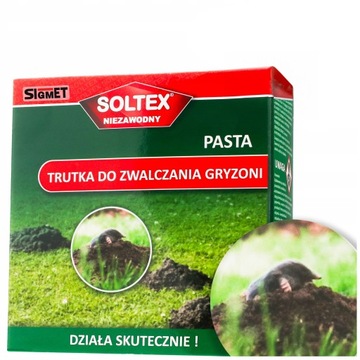 SOLTEX NIEZAWODNA PASTA TRUTKA TRUCIZNA NA GRYZONIE MYSZY SZCZURY 150 GRAM