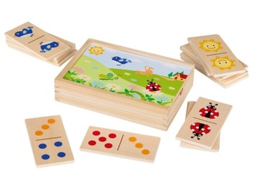 Drewniane Domino Playtive Domino Gra drewniana