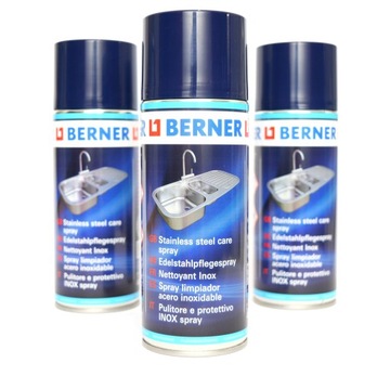 SPRAY PREPARAT DO CZYSZCZENIA INOX BERNER 400ml