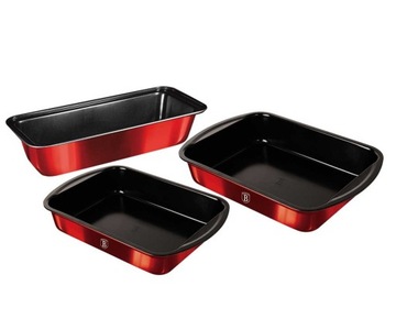 FORMA DO PIECZENIA ZESTAW FORM FOREMEK 3 SZT KOMPLET BLACH BLASZEK FOREMKI