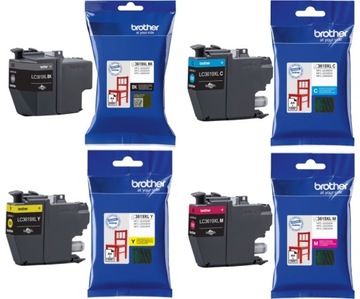 4 x ORYGINALNE tusze Brother LC3619XL CMYK J3930dw