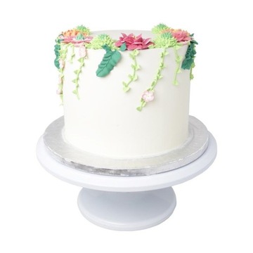 Patera obrotowa do ciast - PME - biała, 30,5 cm