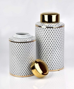 КЕРАМИЧЕСКАЯ ВАЗА С КРЫШКОЙ АМФОРА КОНТЕЙНЕР 40 СМ